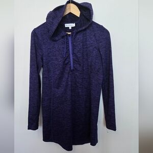 White + Warren Purple Hoodie Sweatshirt